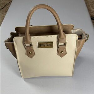 Warner Bros. Beige and Brown Satchel